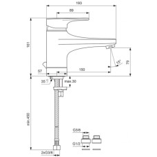 Смеситель для умывальника Vidima Видима Стрим BA090AA