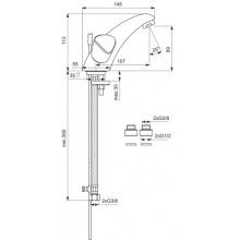 Смеситель для умывальника Vidima Сева Трио BA102AA