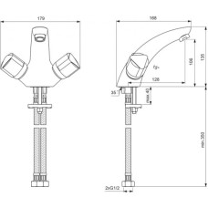 Смеситель для умывальника Vidima Эко BA162AA