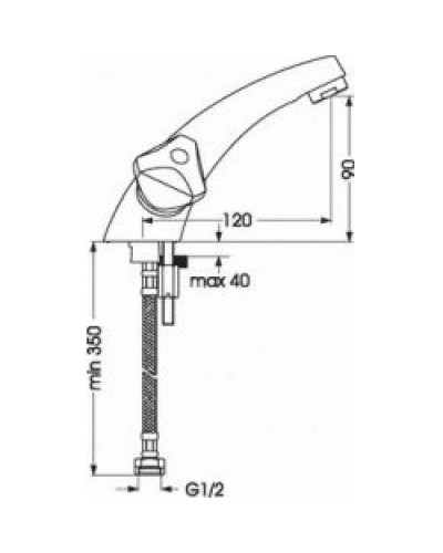 Смеситель для умывальника Vidima Дельта BA146AA