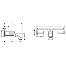 Смеситель для раковины с выпуском Axor Urquiola 11042000