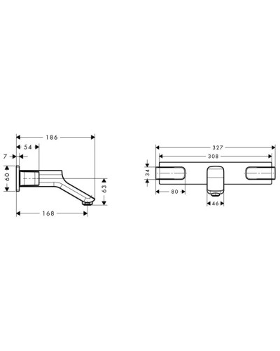 Смеситель для раковины с выпуском Axor Urquiola 11042000