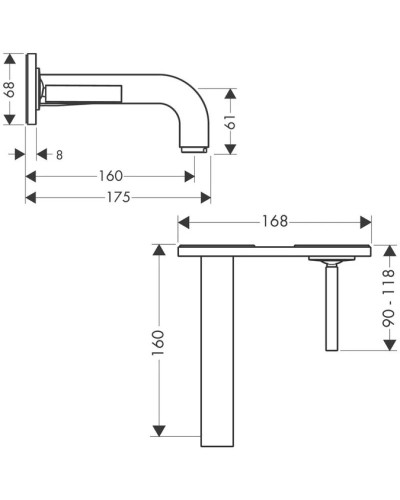 Смеситель для раковины с выпуском Axor Citterio 39112000