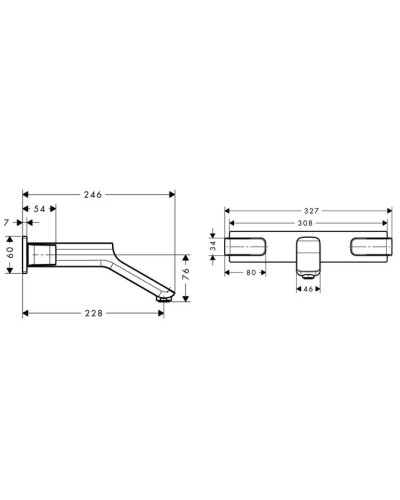 Смеситель для раковины с выпуском Axor Urquiola 11043000