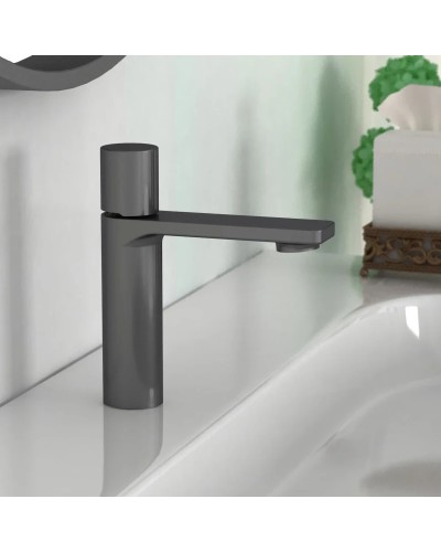 Смеситель для раковины без донного клапана Vincea Vogue VBF-4V3GM