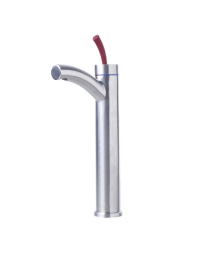 Смеситель для умывальника монолитный, нержавеющая сталь Lemark Element LM5109S