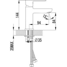 Смеситель для умывальника Lemark Magic LM3406C