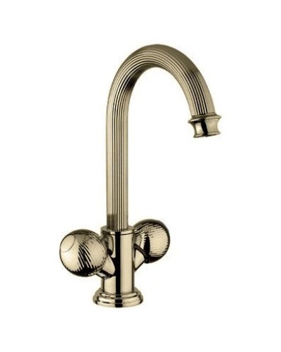 Смеситель на раковину с донным клапаном бронза, ручки металл Cezares Olimp OLIMP-LS2-02-M