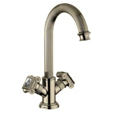 Смеситель на раковину с донным клапаном бронза, ручки Swarovski Cezares Olimp OLIMP-LS2-02-Sw