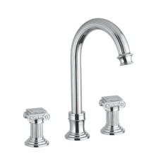 Смеситель на раковину на три отверстия хром, ручки металл Cezares Olimp OLIMP-BLS2-A-01-O