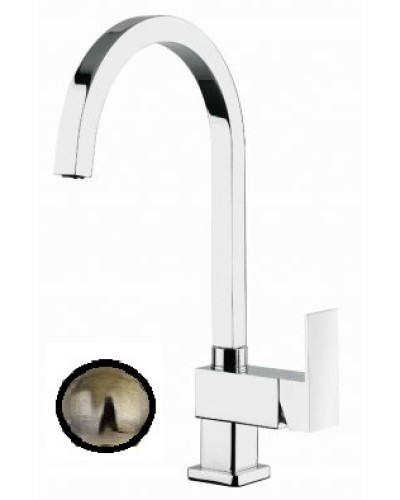 Смеситель для раковины высокий CEZARES UNIKA-LSM2-02-W0 без донного клапана