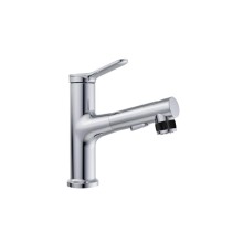 Смеситель для раковины без донного клапана с выдвижным изливом BelBagno BB-LVMD-CRM-W0