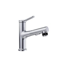 Смеситель для раковины без донного клапана с выдвижным изливом BelBagno BB-LVMD-CRM-W0