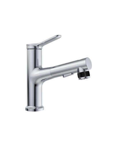 Смеситель для раковины без донного клапана с выдвижным изливом BelBagno BB-LVMD-CRM-W0