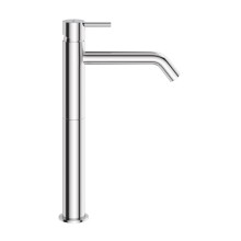 Смеситель для накладной раковины однорычажный с тонкой ручкой без донного клапана CEZARES LEAF-LC2-L-01-W0