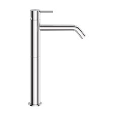 Смеситель для накладной раковины однорычажный с тонкой ручкой без донного клапана CEZARES LEAF-LC2-L-01-W0