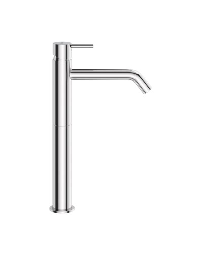 Смеситель для накладной раковины однорычажный с тонкой ручкой без донного клапана CEZARES LEAF-LC2-L-01-W0