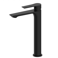 Смеситель для раковины высокий Wonzon & Woghand, Черный матовый (WW-88019079-MB)