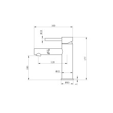 Смеситель для раковины WONZON & WOGHAND, Белый матовый (WW-H9089-MW)