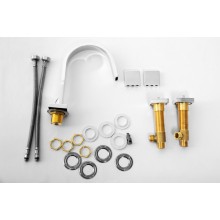 Смеситель для раковины на 3 отверстия CEZARES UNIKA-BLS2-01-W0