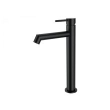 Смеситель для раковины высокий WONZON & WOGHAND, Черный матовый (WW-H1064-MB)