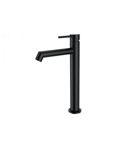 Смеситель для раковины высокий WONZON & WOGHAND, Черный матовый (WW-H1064-MB)