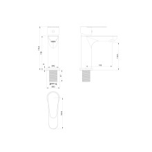 Смеситель для раковины WONZON & WOGHAND, Хром (WW-A40202-CR)