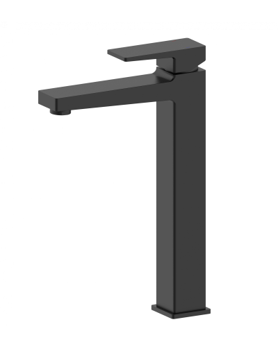 Смеситель для раковины высокий Wonzon & Woghand, Черный матовый (WW-88019068-MB)