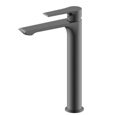 Смеситель для раковины высокий Wonzon & Woghand, Темный графит (WW-88019079-BGM)