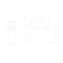 Смеситель для раковины WONZON & WOGHAND, Хром (WW-A40732-CR)