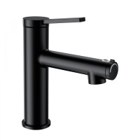 Смеситель для раковины с функцией полоскания WONZON & WOGHAND, Черный матовый (WW-H1017-MB)