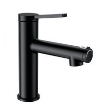 Смеситель для раковины с функцией полоскания WONZON & WOGHAND, Черный матовый (WW-H1017-MB)