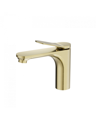 Смеситель для раковины WONZON & WOGHAND, Брашированное золото (WW-H010-BG)