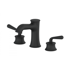 Смеситель для раковины на 3 отверстия Wonzon & Woghand, Черный матовый (WW-88159008-MB)