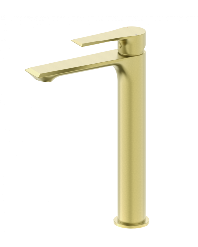 Смеситель для раковины высокий Wonzon & Woghand, Брашированное золото (WW-88019079-BG)