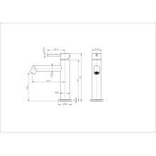Смеситель для раковины WONZON & WOGHAND, Брашированное золото (WW-H1063-BG)