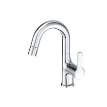 Смеситель для раковины с выдвижным изливом WONZON & WOGHAND, Хром (WW-FE01L212-CR)