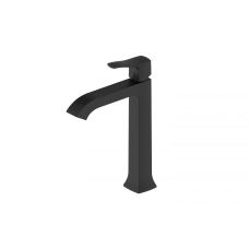 Смеситель для раковины высокий Wonzon & Woghand, Черный матовый (WW-88019072-MB)