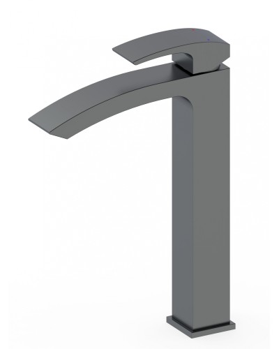 Смеситель для раковины высокий WONZON & WOGHAND, Темный графит (WW-88239009-BGM)