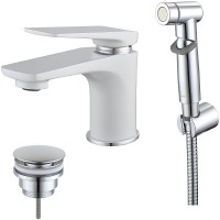 Смеситель для раковины Lemark Allegro LM5916CW Хром Белый