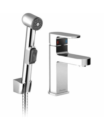 Смеситель для раковины Ravak Chrome CR 012.00 X070092 с гигиеническим душем Хром