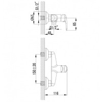 Гигиенический душ со смесителем Lemark Pramen LM3318C Хром