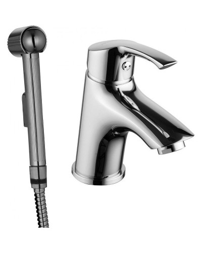 Смеситель для раковины Lemark Plus Strike LM1116C с гигиеническим душем Хром