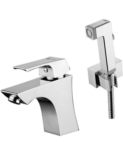Смеситель для раковины Lemark Unit LM4516C с гигиеническим душем Хром