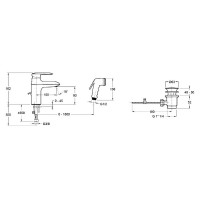 Смеситель для раковины Jacob Delafon Kumin E99465-CP Хром