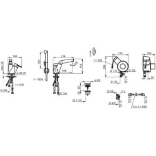 Термостат для раковины с донным клапаном с гигиеническим душем Oras Signa 2216F
