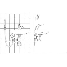 Термостат для раковины с донным клапаном с гигиеническим душем Oras Signa 2216F