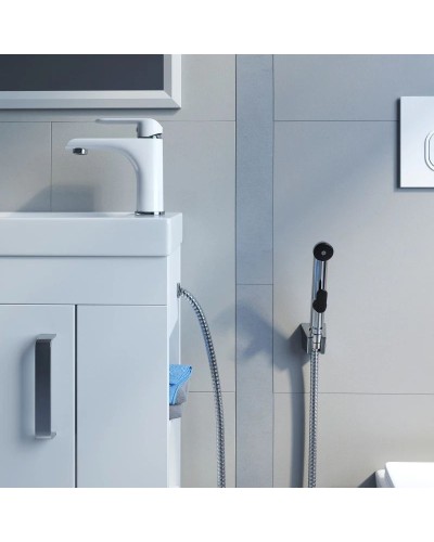 Смеситель для раковины с гигиеническим душем IDDIS Calipso CALSB00i08