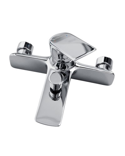 Смеситель для ванны и душа в комплекте с ручным душем, шлангом и держателем BelBagno MARINO-VASM-CRM