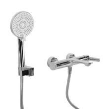 Смеситель для ванны и душа в комплекте с ручным душем, шлангом и держателем CEZARES LUX-VD-01